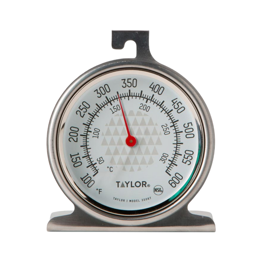 Taylor 3506FS 2-1/2" Dial Stainless Steel Oven Thermometer, 100°F to 600°F