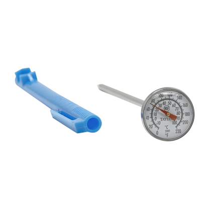 Taylor 5989NFS 1" Instant-Read Dial Pocket Thermometer with 5" Stem, 0°F to 220°F