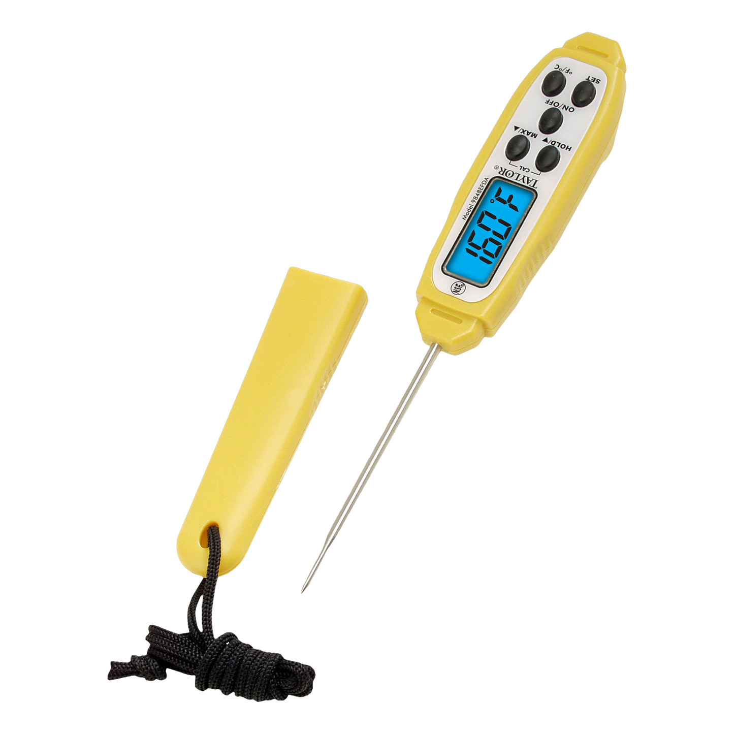 Taylor 9848EFDA Digital Pen-Style Pocket Thermometer with Backlit LCD, -40°F to 450°F