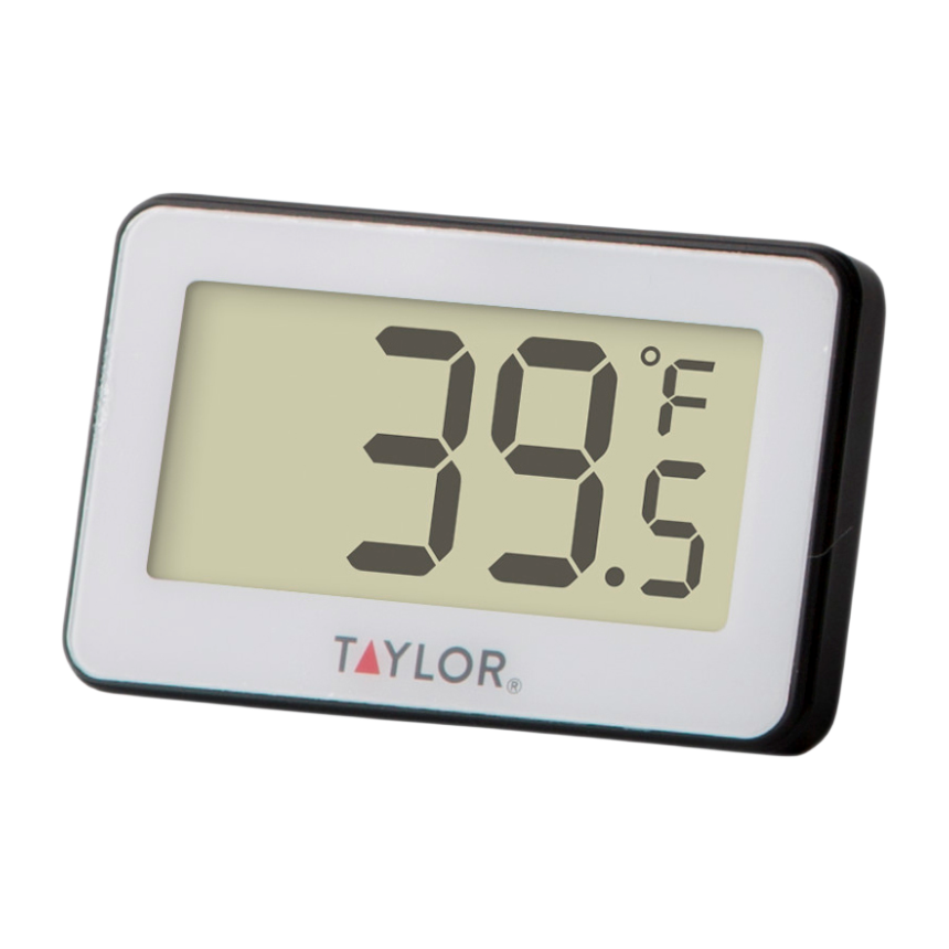 Taylor 1443 Compact Digital Refrigerator & Freezer Thermometer, -4°F to 140°F