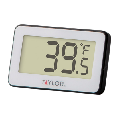 Taylor 1443 Compact Digital Refrigerator & Freezer Thermometer, -4°F to 140°F