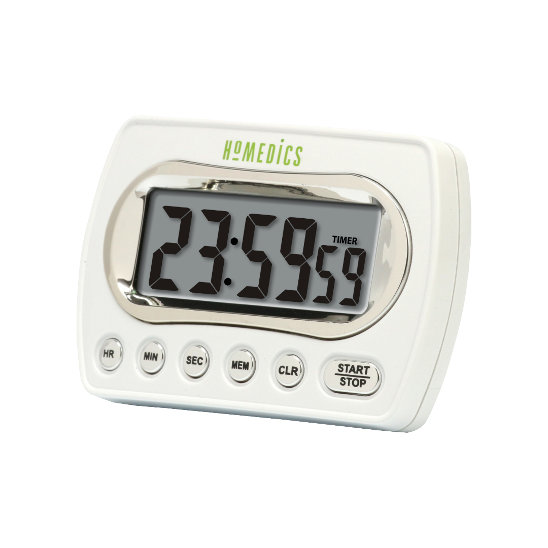 Taylor 584721 24-Hour Digital Kitchen Timer & Clock with Chrome Accents