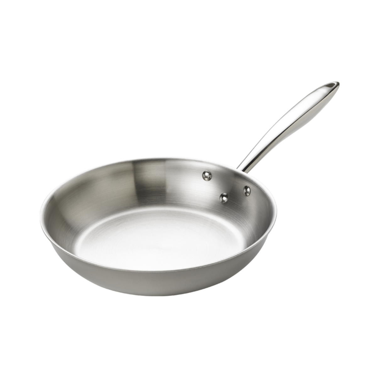 Browne 5724092 Thermalloy Tri-Ply Stainless Steel Fry Pan, 8"