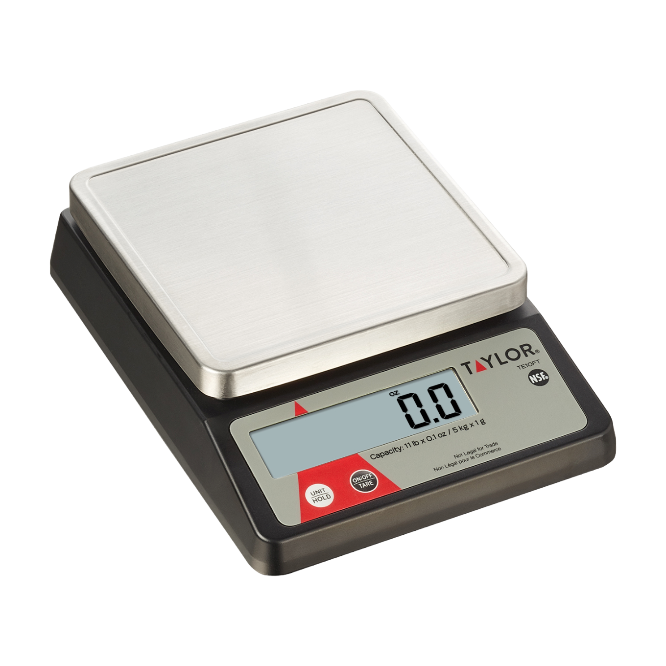 Taylor TE10FT 11 Lb. Capacity Compact Digital Portion Control Scale