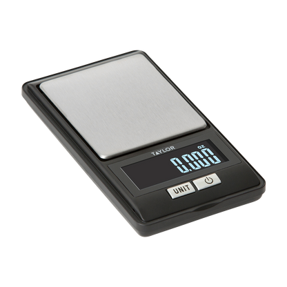 Taylor 1250BKT21 16 oz. Capacity Compact Digital Kitchen Scale
