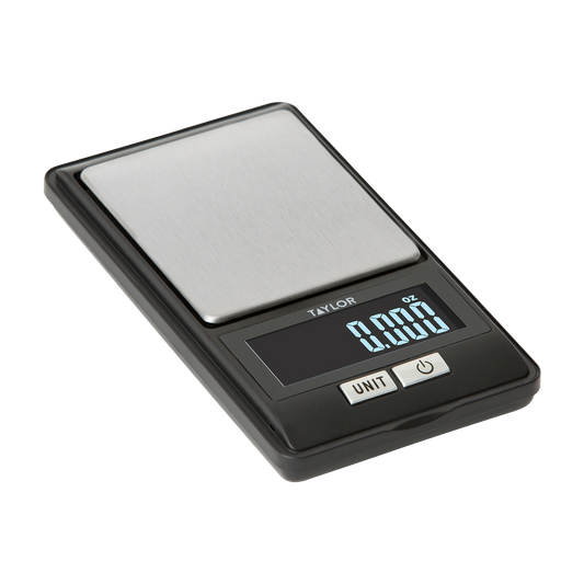 Taylor 1250BKT21 16 oz. Capacity Compact Digital Kitchen Scale