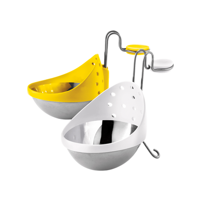 Browne 747308 Cuisipro Stainless Steel Egg Poacher Set, 2-Piece