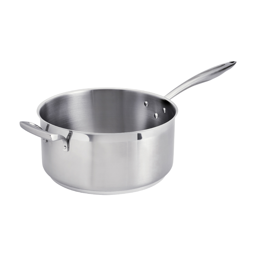Browne 5724166 Thermalloy Stainless Steel Low Sauce Pan 11" Dia., 8 qt