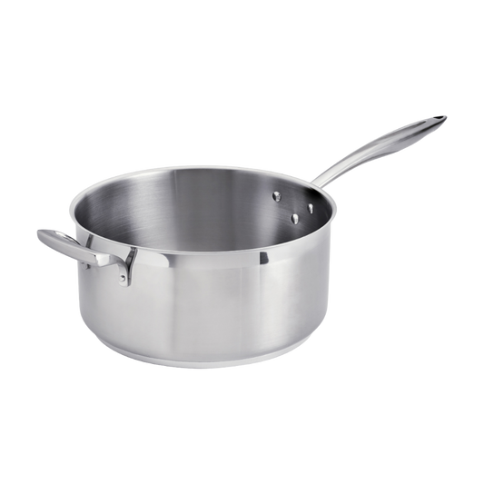 Browne 5724166 Thermalloy Stainless Steel Low Sauce Pan 11" Dia., 8 qt