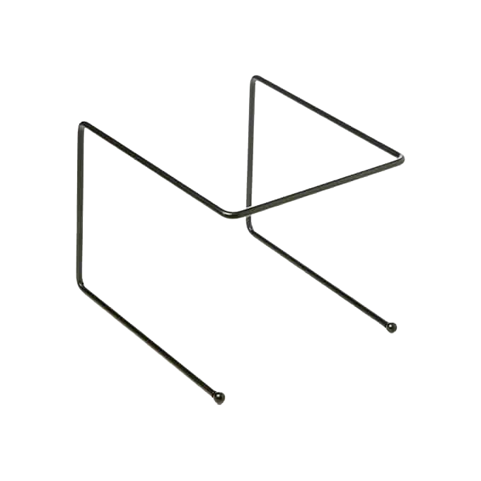 American Metalcraft BUS309 9" x 8" x 7" Universal Black Pizza Stand