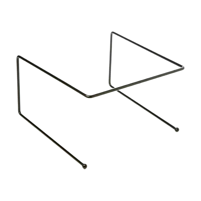 American Metalcraft BUS312 12" x 12" x 7" Universal Black Pizza Stand