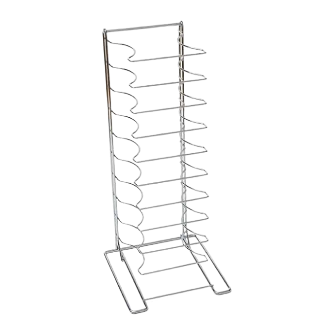 American Metalcraft 19030 11-Shelf Chrome-Plated Steel Pizza Pan Rack
