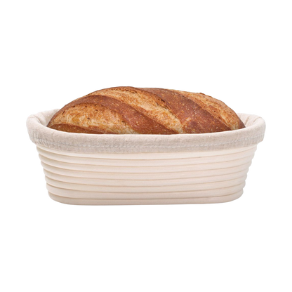 Mrs. Anderson's Baking Oval Bread Proofing Basket with Liner, 10"