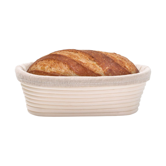 Mrs. Anderson's Baking Oval Bread Proofing Basket with Liner, 10"