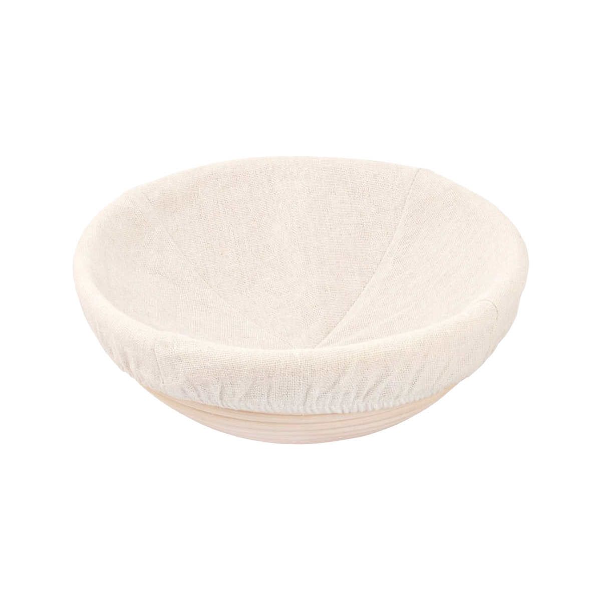 Mrs. Anderson's Baking Rattan Round Bread Proofing Basket with Liner, 9"