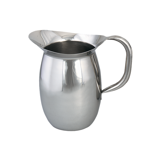 Browne 8202G Stainless Steel Bell Pitcher with Ice Guard, 68 oz