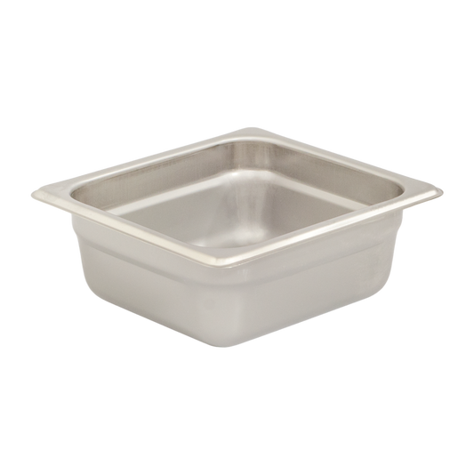 Browne 5781602 Stainless Steel 1/6 Size Anti-Jam Steam Table Pan 2.5" Deep, 1.2 qt