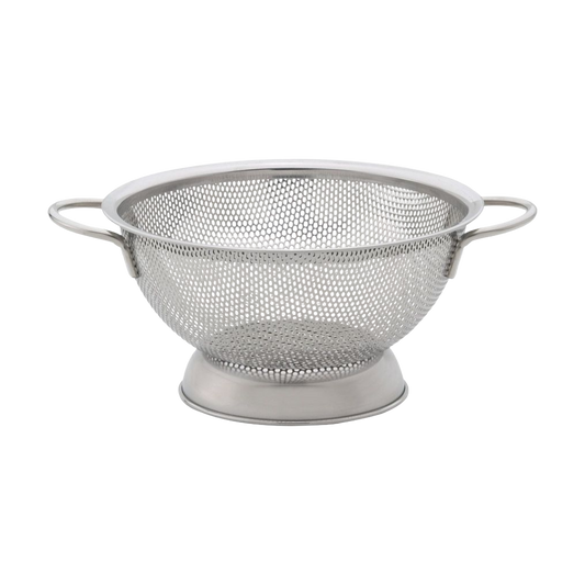 HIC Kitchen Stainless Steel Footed Perforated Colander, 3 qt