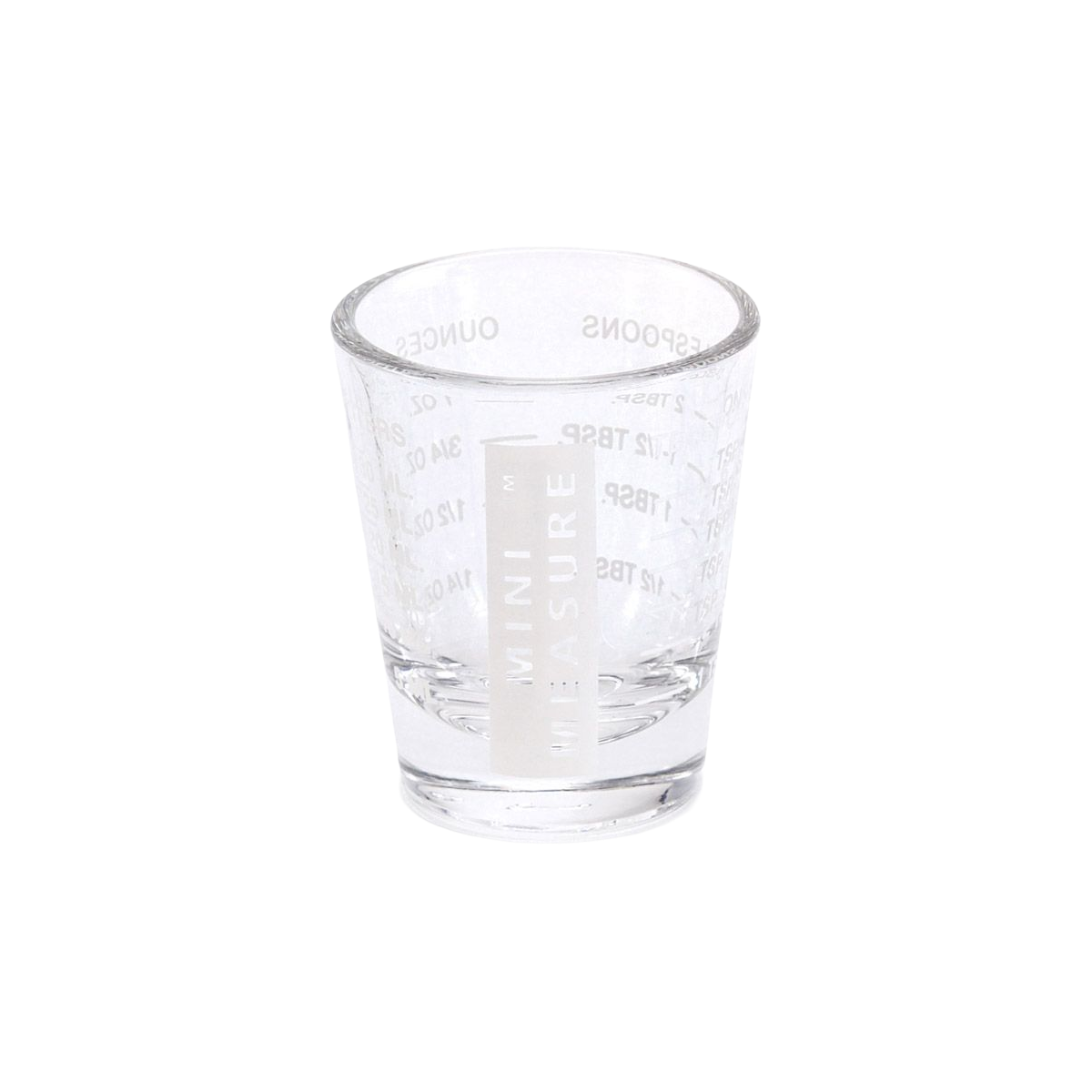 Kolder Mini Measure Glass with White Markings, 1 oz