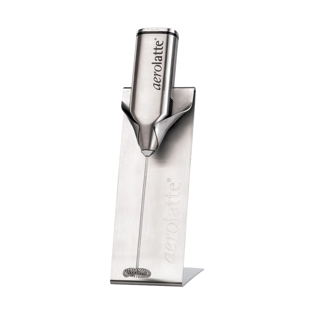 Aerolatte Stainless Steel Handheld Milk Frother With Stand, 9"
