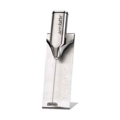 Aerolatte Stainless Steel Handheld Milk Frother With Stand, 9"