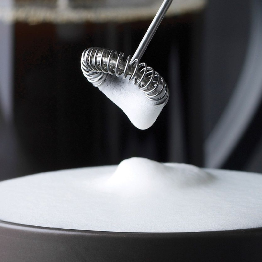 Aerolatte Stainless Steel Handheld Milk Frother With Stand, 9"