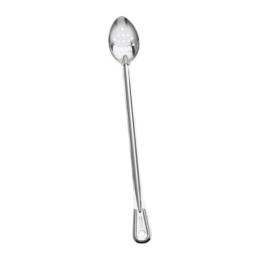 Browne 4784P Stainless Steel Perforated Serving Spoon, 21"