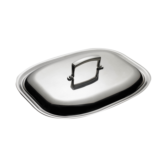 Browne 5724151 Thermalloy Stainless Steel Flat Roast Pan Cover, 14"