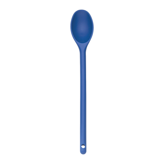 Browne 57538503 Heat Resistant Blue Nylon Serving Spoon, 15"