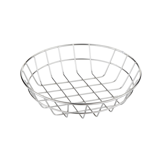 American Metalcraft WISS10 10" Round Wire Basket - Stainless Steel