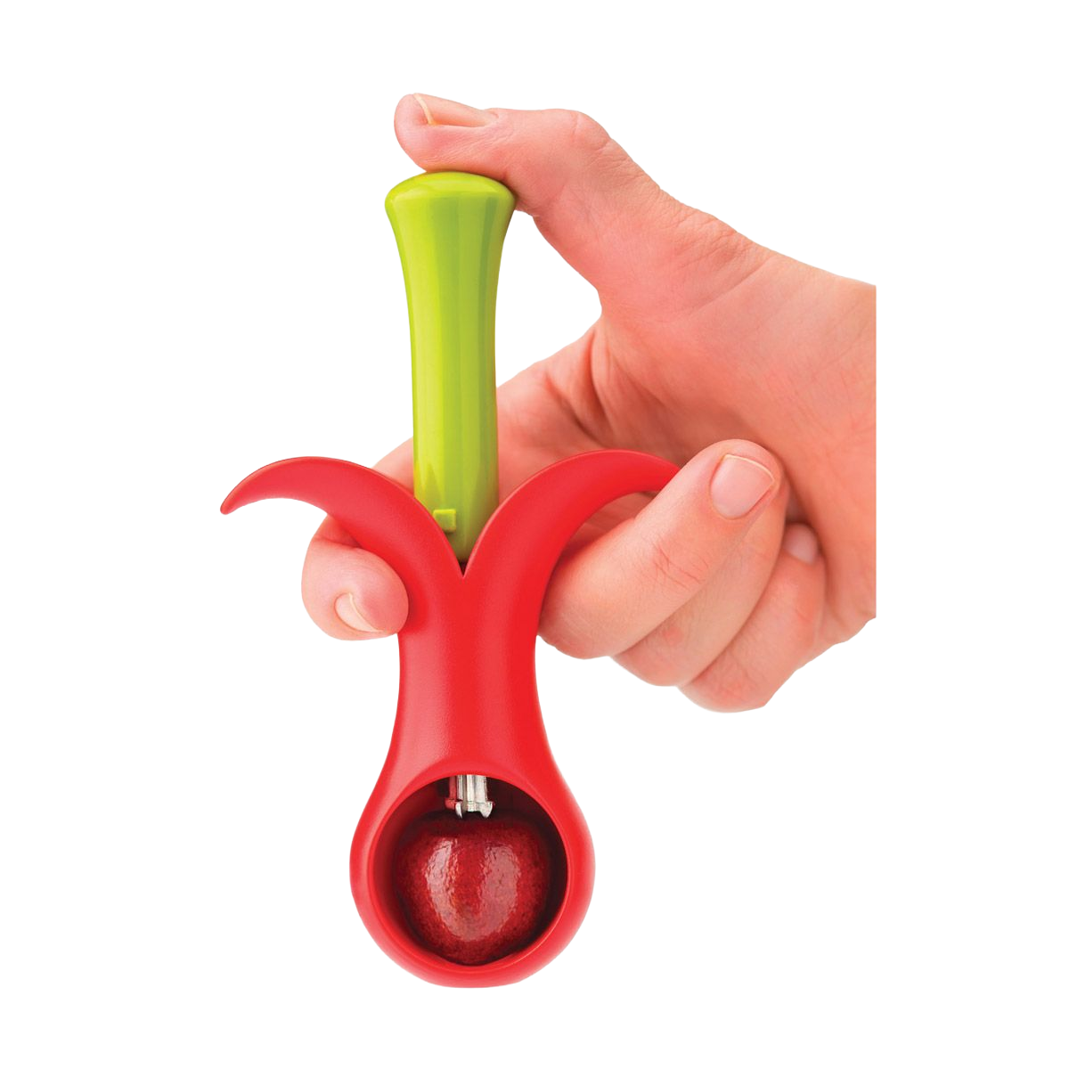Joie ABS Plastic Blossom Cherry Pitter, 4"