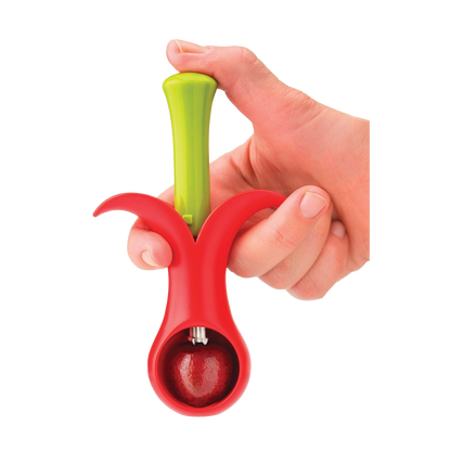 Joie ABS Plastic Blossom Cherry Pitter, 4"
