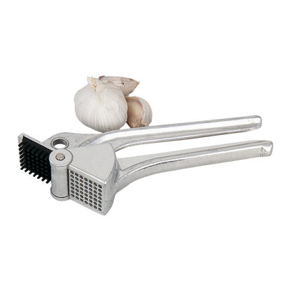 Browne 575769 Aluminum Self-Cleaning Garlic Press, 8"