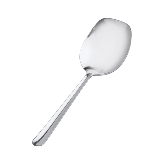 Browne 817 New Era Stainless Steel Square Bowl Serving Spoon, 8.5"