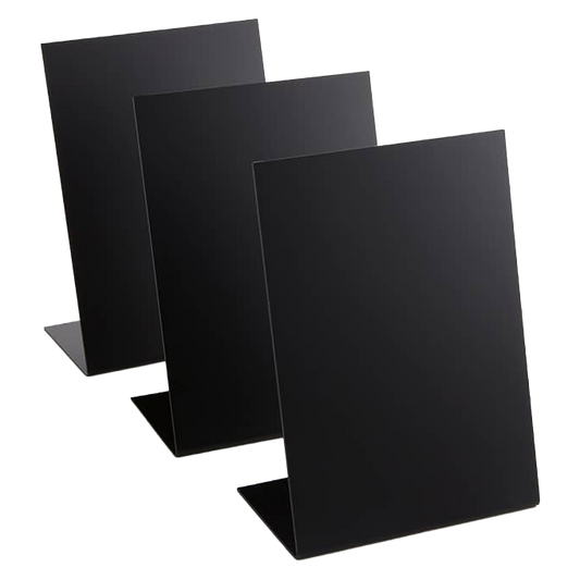 American Metalcraft TBABLA5 Tabletop Chalkboard, 5.88" x 8.25", 3/Pack