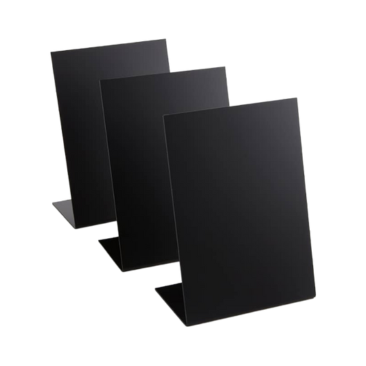 American Metalcraft TBABLA6 Tabletop Chalkboard, 4" x 6", 3/Pack