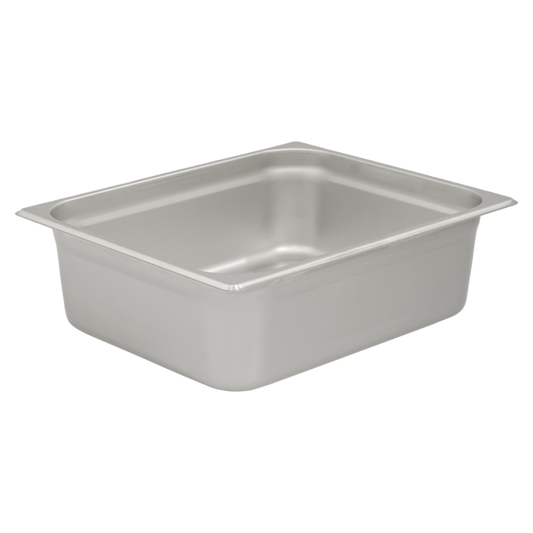 Browne 5781204 Stainless Steel Anti-Jam Half Size Steam Table Pan 4" Deep, 7 qt