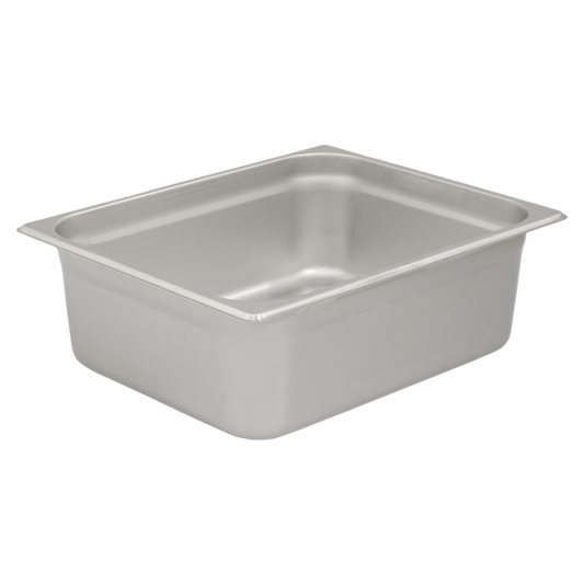 Browne 5781206 Stainless Steel Anti-Jam Half Size Steam Table Pan 6" Deep, 10.6 qt