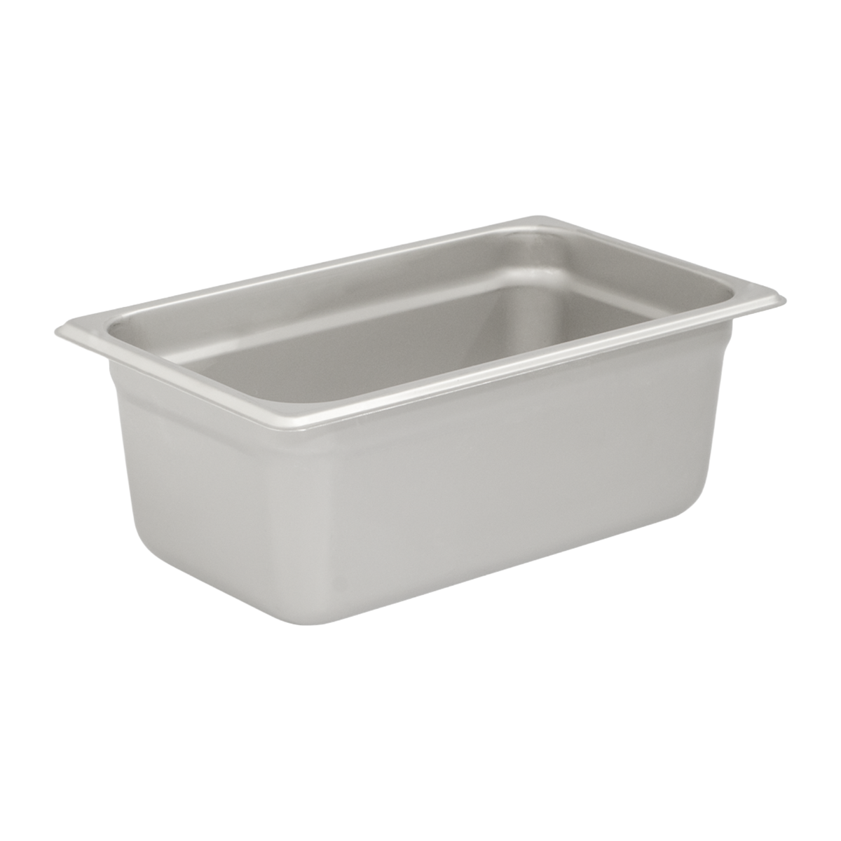Browne 5781404 Stainless Steel 1/4 Size Anti-Jam Steam Table Pan 4" Deep, 3.1 qt