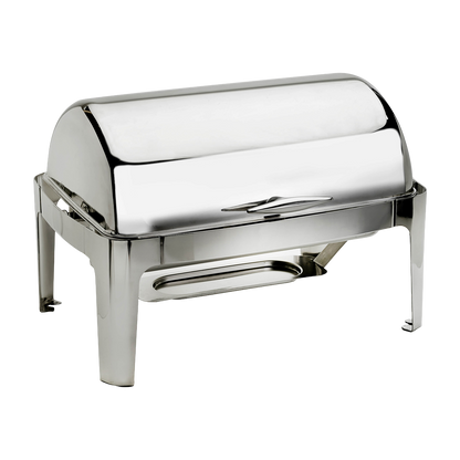 Browne 575137 Cadence Stainless Steel Roll Top Chafer, 9 qt
