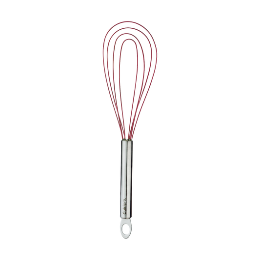 Browne 74697005 Cuisipro Silicone & Stainless Steel Flat Whisk, 10"