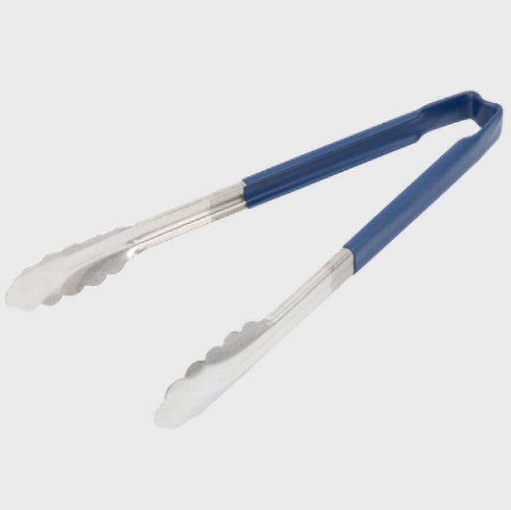 Vollrath Utility Tong Stainless Steel Blue Handle 12"