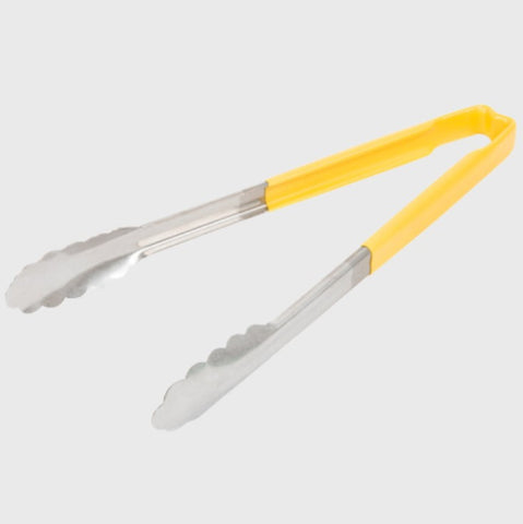 Vollrath Utility Tong Stainless Steel Yellow Handle 12"