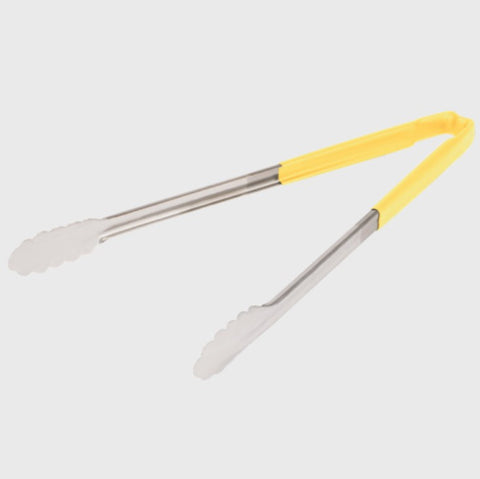 Vollrath Utility Tong Stainless Steel Yellow Handle 16"