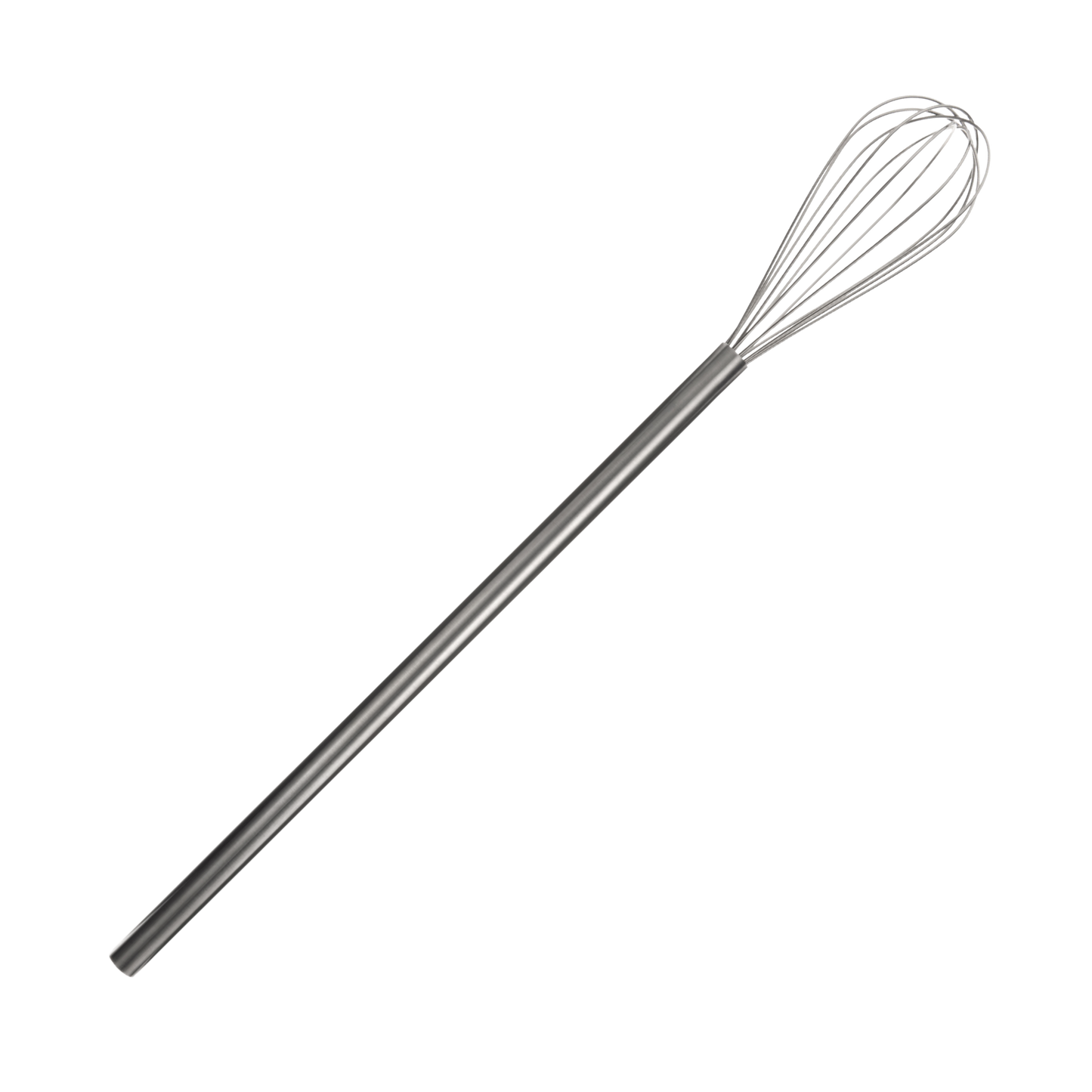 Browne 571140 Stainless Steel Long Handle Teardrop Whip 8" Dia., 40"