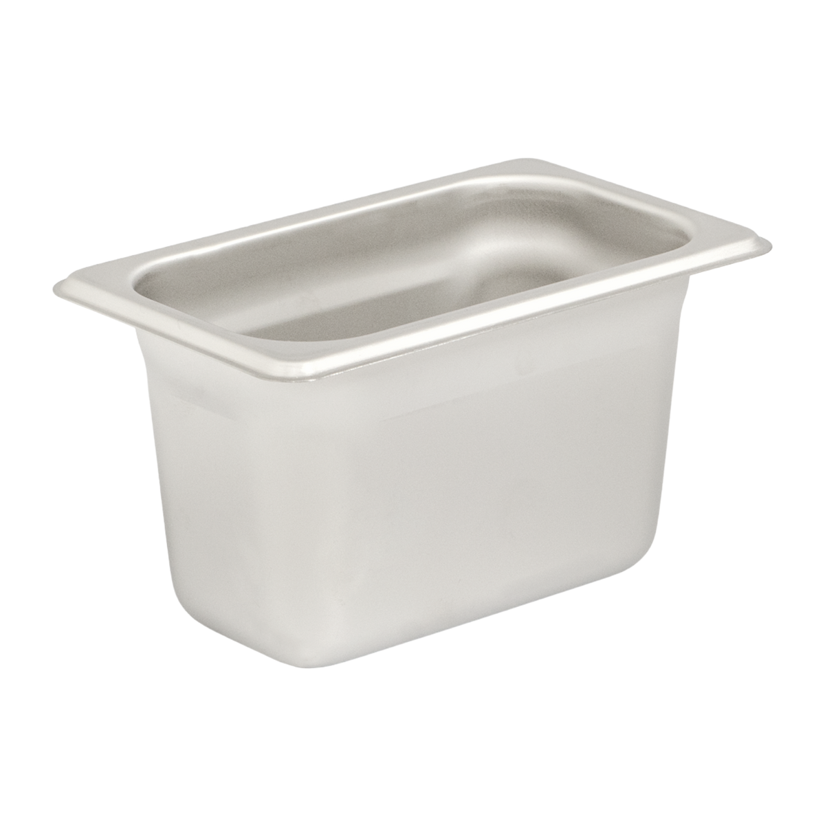 Browne 5781904 Stainless Steel 1/9 Size Anti-Jam Steam Table Pan 4" Deep, 1.1 qt