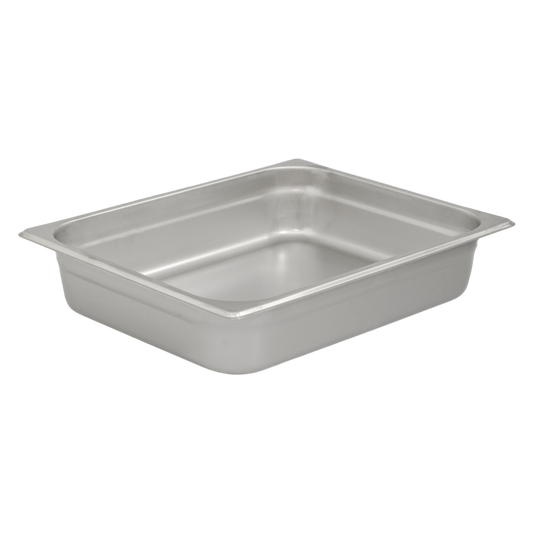 Browne 5781202 Stainless Steel Anti-Jam Half Size Steam Table Pan 2.5" Deep, 4.3 qt