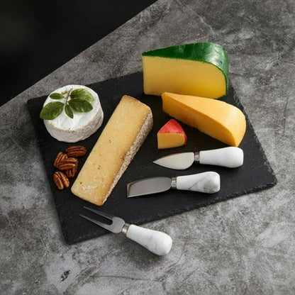 Maison du Fromage Stainless Steel Cheese Tool Set with Marble Handles, 3-Piece