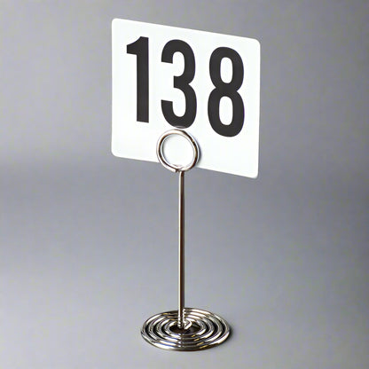 American Metalcraft NSC4 4" Chrome Wire Loop Number Stand