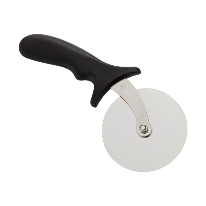 American Metalcraft PPC4 4" Stainless Steel Pizza Cutter with Plastic Handle - Black